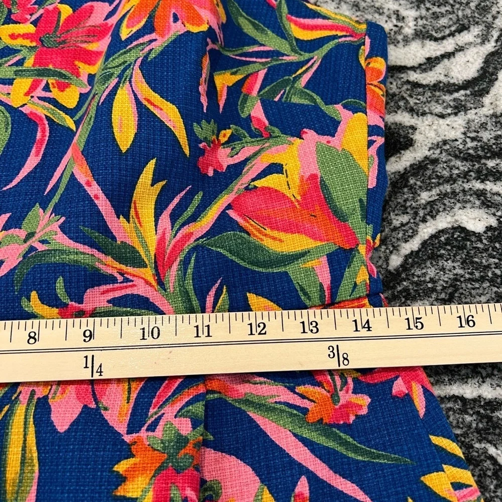 J. CREW colorful tropical sleeveless sheath cotton dress - Picture 11 of 13